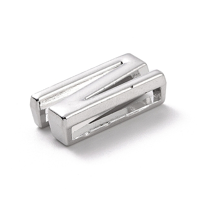 Alloy Letter Slide Charms FIND-A023-17N-1