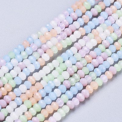 Opaque Glass Beads Strands X-GLAA-L030-A02-1