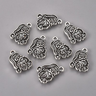 Tibetan Style Pendant Cabochon Enamel Settings TIBEP-GC105-AS-NR-1