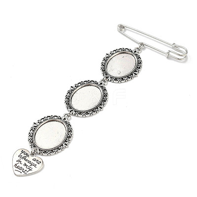 Iron Brooch Findings JEWB-PH01243-1