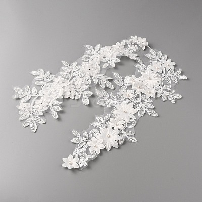 2Pcs Polyester Computerized Embroidery Cloth Patches DIY-GF0005-86-1