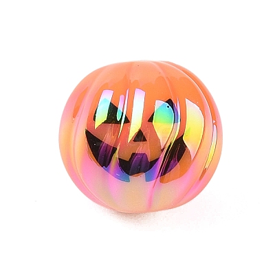 Halloween UV Plating Acrylic Beads OACR-M013-08A-03-1