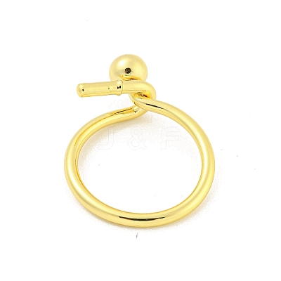 Round Brass Finger Rings RJEW-G309-03G-1