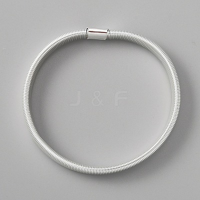 High Carbon Steel Stretch Arm Bracelets for Men LS-BJEW-WH0020-10S-1