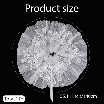 Polyester Lady Tulle Collars AJEW-WH20072-25C-1