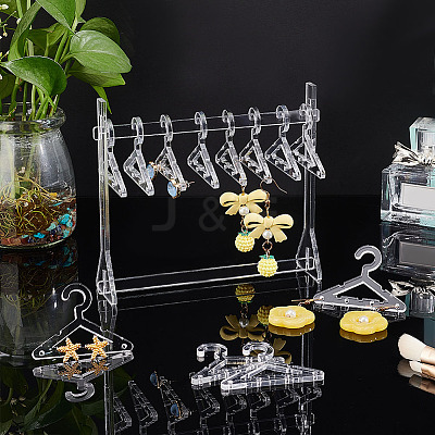 30Pcs Transparent Acrylic Earring Display Accessories EDIS-PH0001-37-1