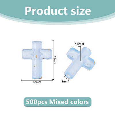 500Pcs Plastic Beads KY-DC0001-52-1