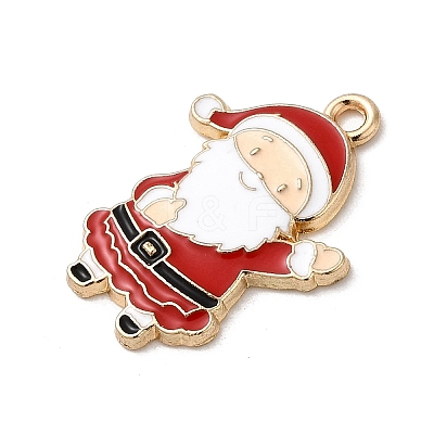 Christmas Alloy Enamel Pendants FIND-H055-17I-G01-1
