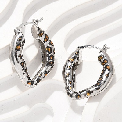 Brass Hoop Earrings EJEW-Q015-12A-P-1