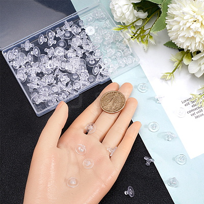 Clear Silicone Full-covered Ear Nuts FIND-SP0001-18C-1
