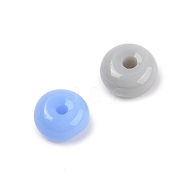Imitation Jade Glass Seed Beads SEED-Q038-01A-1