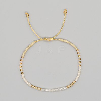 Glass Seed Braided Beaded Bracelets XC9959-13-1