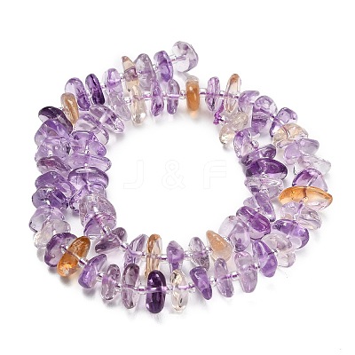 Natural Ametrine Beads Strands G-Z124-A02-01-1