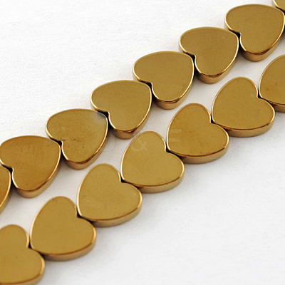Non-magnetic Synthetic Hematite Beads Strands G-Q883-8x8mm-4-1