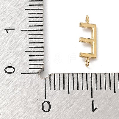 304 Stainless Steel Letter Connector Charms STAS-M108-01G-05-1