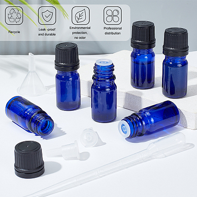 24 Sets Empty Glass Essential Oil Bottles MRMJ-BC0003-37B-1