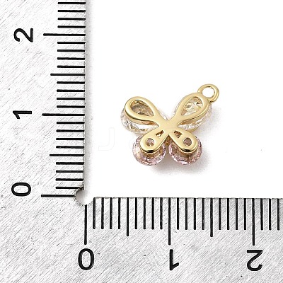 Brass Micro Pave Cubic Zirconia Pendants KK-A275-18C-G-1