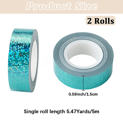 DIY Scrapbook Decorative Laser Paper Tapes DIY-WH20001-98F-1