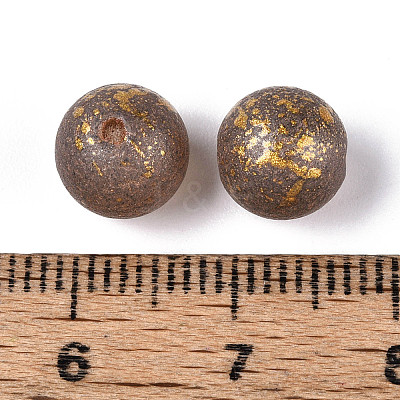 Baking Paint Glass Beads DGLA-N014-8mm-01D-1
