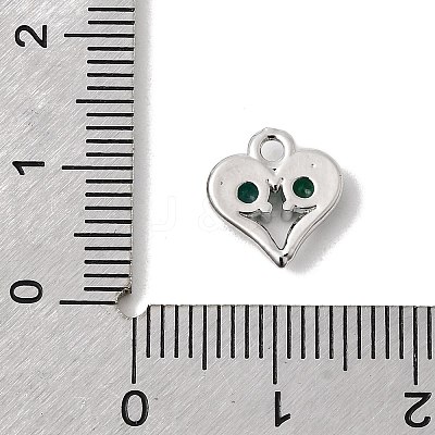 Brass Micro Pave Cubic Zirconia Pendants KK-L258-11P-02-1