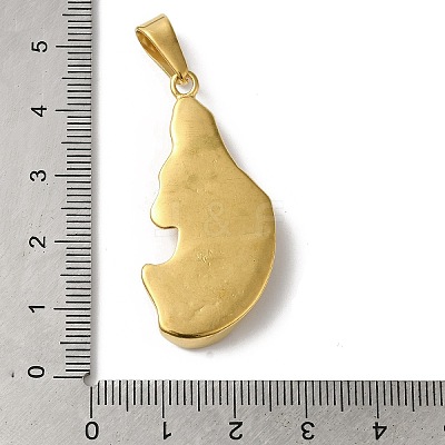 PVD Vacuum Plating 304 Stainless Steel Pendants STAS-B069-33G-1