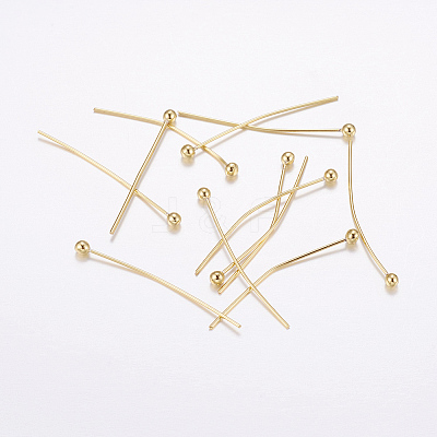 Brass Ball Head Pins KK-E725-03G-1