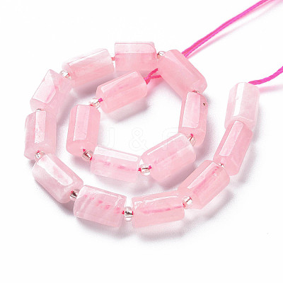 Natural Rose Quartz Beads Strands X-G-S345-8x11-014A-1