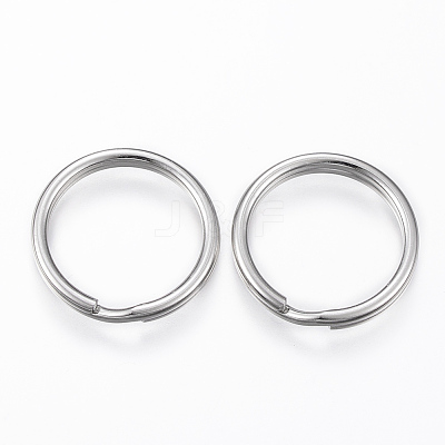 Tarnish Resistant 304 Stainless Steel Split Key Rings STAS-P178-1.4x23mm-P-1