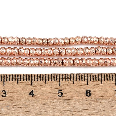 Electroplate Non-magnetic Synthetic Hematite Beads Strands G-L485-06A-RG-1