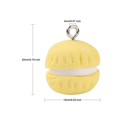 Handmade Polymer Clay Pendants X-CLAY-Q240-016-1