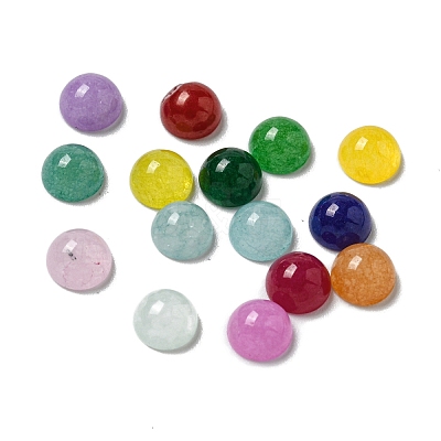 Dyed Natural White Jade Cabochons G-Q173-01B-19-1