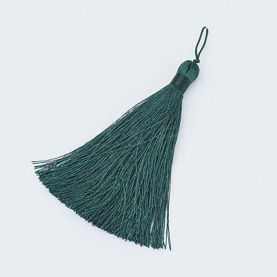 Nylon Tassel Big Pendants AJEW-P044-13-1