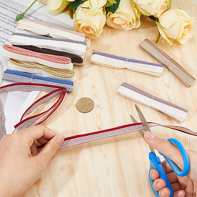 14Pcs 14 Styles Polycotton & Polyester Ribbon OCOR-FH0001-35A-1