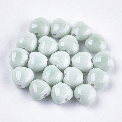 Handmade Porcelain Beads X-PORC-S498-16B-01-1