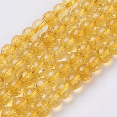 Citrine Beads Strands X-G-C076-6mm-6A-1