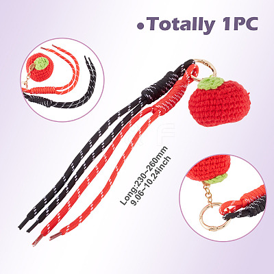 Polyester Pendant Keychains KEYC-TADJ0001-06E-1