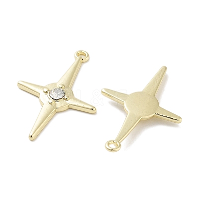 Rack Plating Alloy Rhinestone Pendants PALLOY-F311-05G-1
