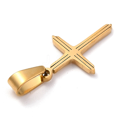 304 Stainless Steel Pendants STAS-P253-07G-1