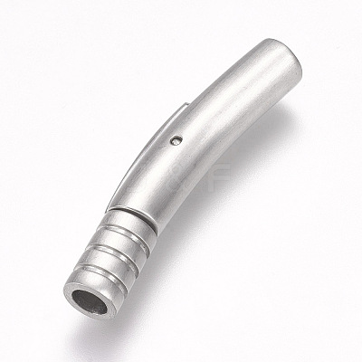 304 Stainless Steel Bayonet Clasps STAS-O114-051A-MP-1
