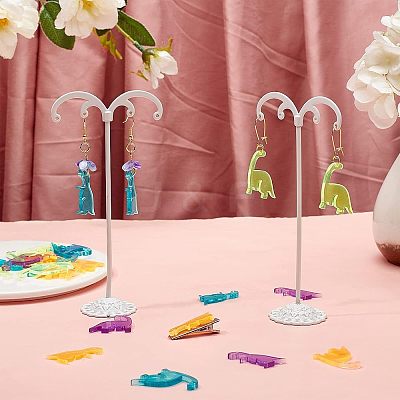 32Pcs 2 Style Transparent Acrylic Pendants TACR-NB0001-18-1