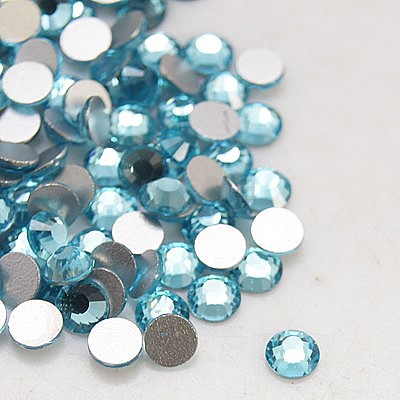 Glass Flat Back Rhinestone RGLA-C002-SS34-202-1