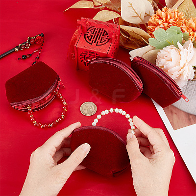 Velvet Dumpling Jewelry Storage Bags TP-WH0009-04-1