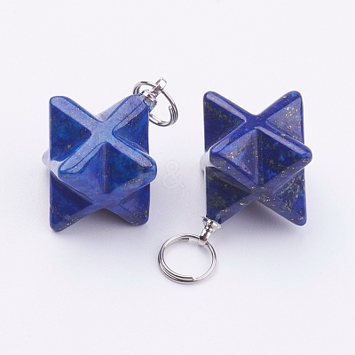 Natural Lapis Lazuli Pendants X-G-E398-01A-1