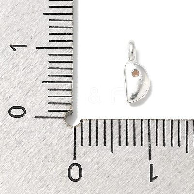 925 Sterling Silver Cubic Zirconia Moon Charms STER-R002-02S-01-1