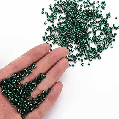 8/0 Glass Bugle Beads SEED-S032-07A-53A-1