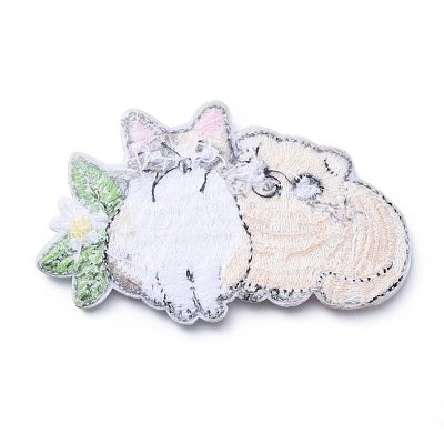 Computerized Embroidery Cloth Iron on/Sew on Patches DIY-E025-A07-1