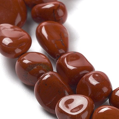 Natural Red Jasper Beads Strands G-P497-01A-08-1
