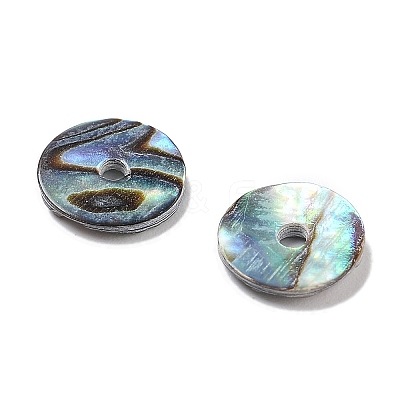 Natural Paua Shell Pendants SSHEL-D084-09A-1