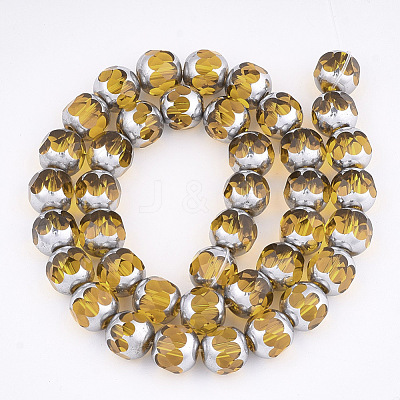 Electroplate Glass Beads Strands EGLA-T019-02H-1