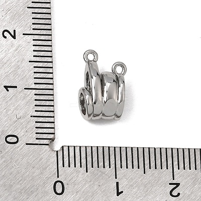 Brass Micro Pave Clear Cubic Zirconia Connector Charms CU-CBA61B8-01P-1